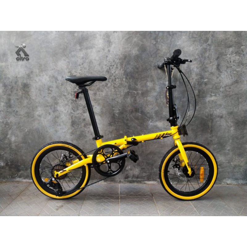 Jual SEPEDA LIPAT ELEMENT TROY X 8 SPEED 2022 TERBARU FOLDING BIKE(03)