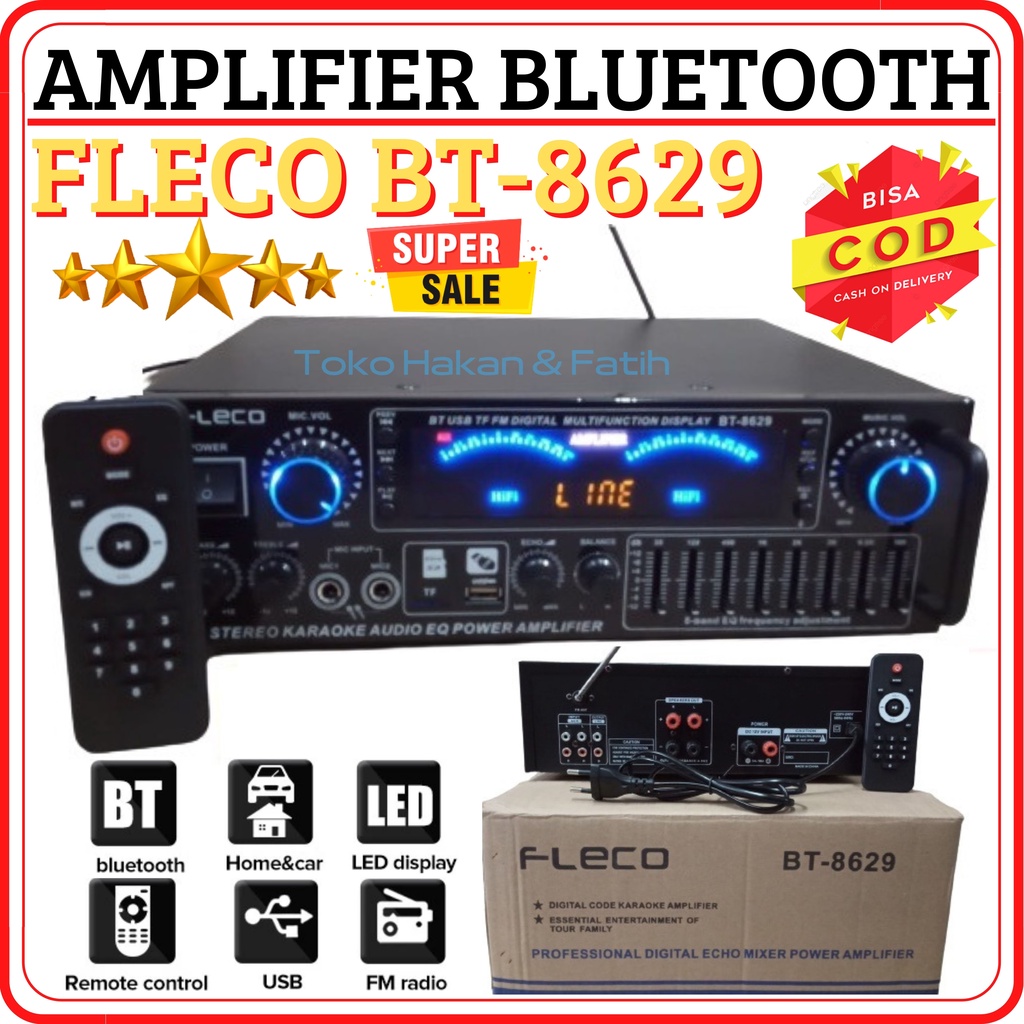 Jual Promo~Amplifier Bluetooth Fleco BT-8629 / Fleco BT 8629 / AV-8678