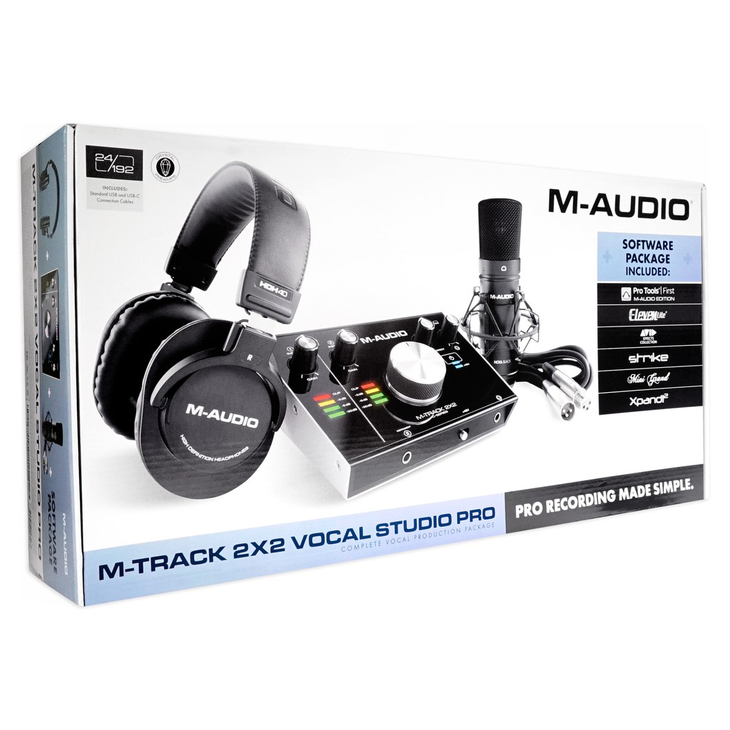 Jual M-Audio M-Track MAUDIO MTRACK 2X2M Soundcard Recording Set Studio