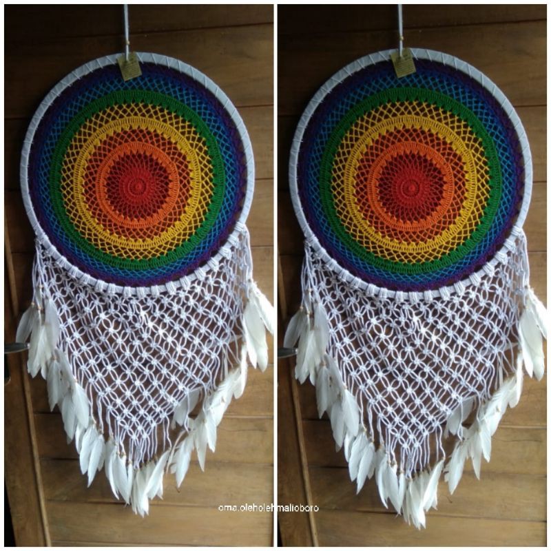 Jual MACRAME DREAMCATCHER SHABYCHIC DREAM CATCHER JUMBO BESAR MACRAME