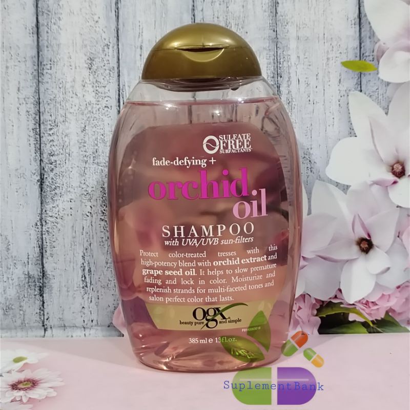 Jual OGX Shampoo fade defying orchid oil 385ml original USA Shopee