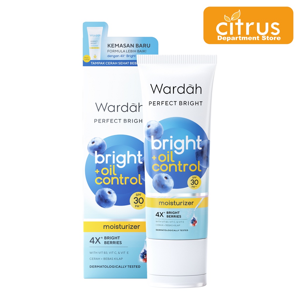 Jual Wardah Perfect Bright Moisturizer Bright + Oil Control SPF 30 , 20