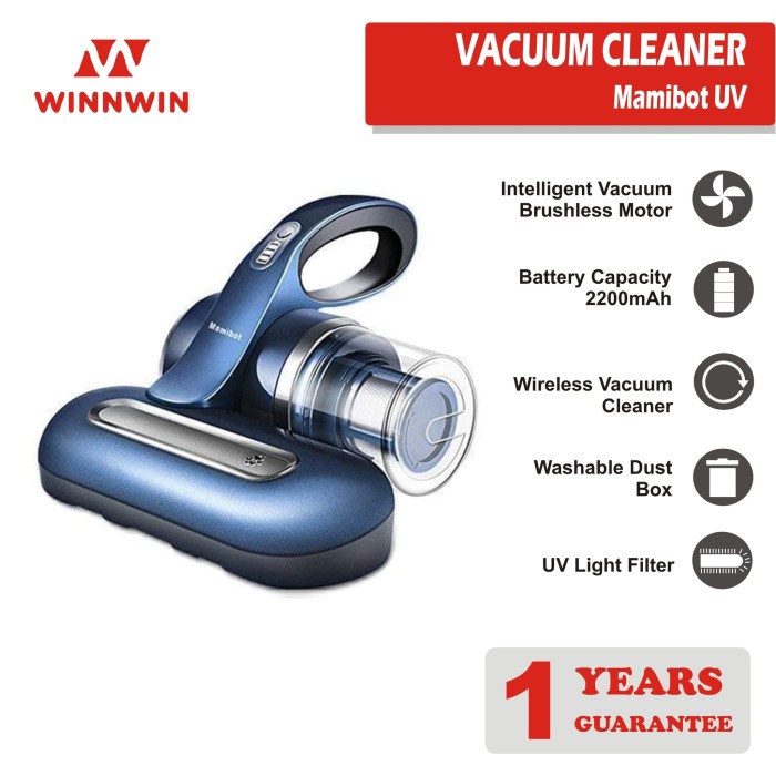 Jual MAMIBOT UV VACUUM CLEANER CORDLESS MITE KILLER PENYEDOT DEBU