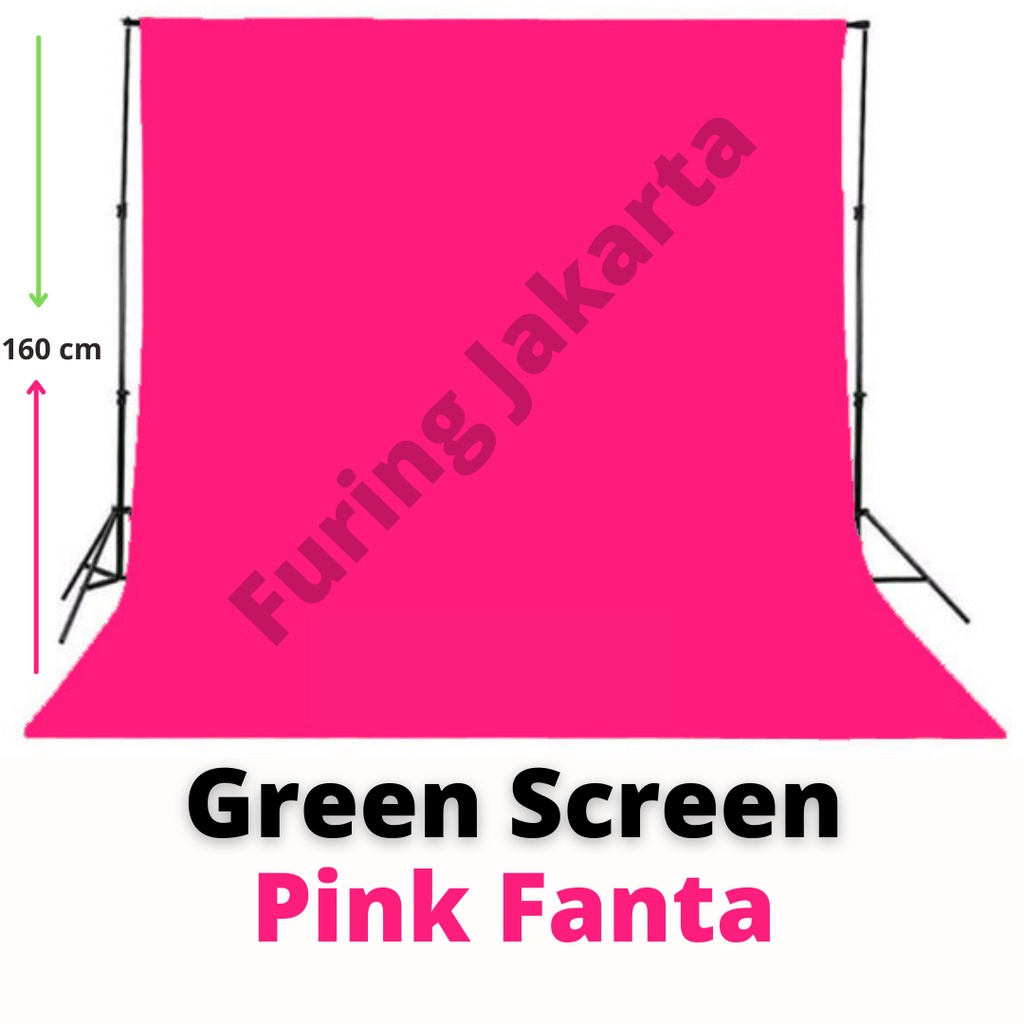 Jual Background 75 gsm Background Backdrop zoom Green Screen Youtuber