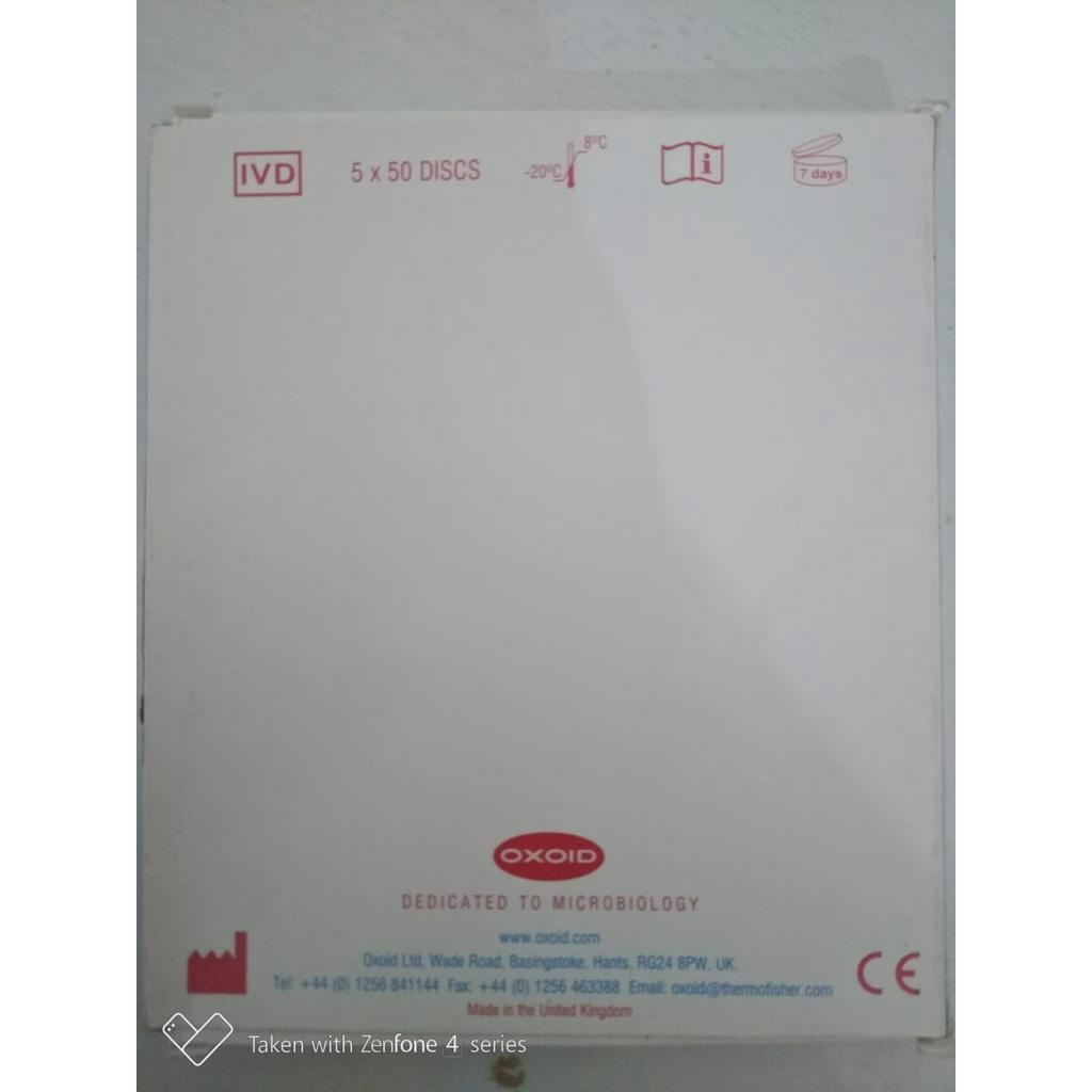 Jual Blank Disc Oxoid/ Liofilchem paper disc antibiotic untuk in vitro