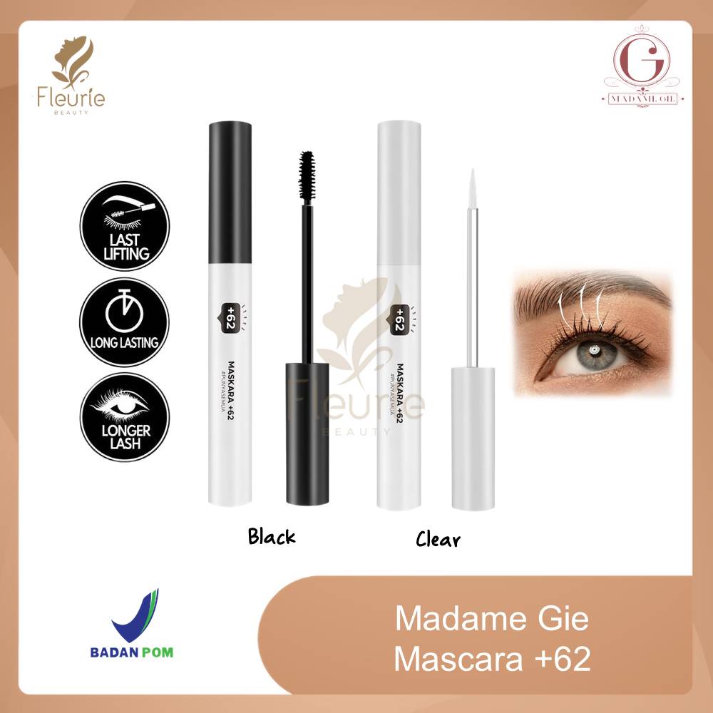 Jual Madame Gie Mascara +62 Black / Clear Mascara Original BPOM