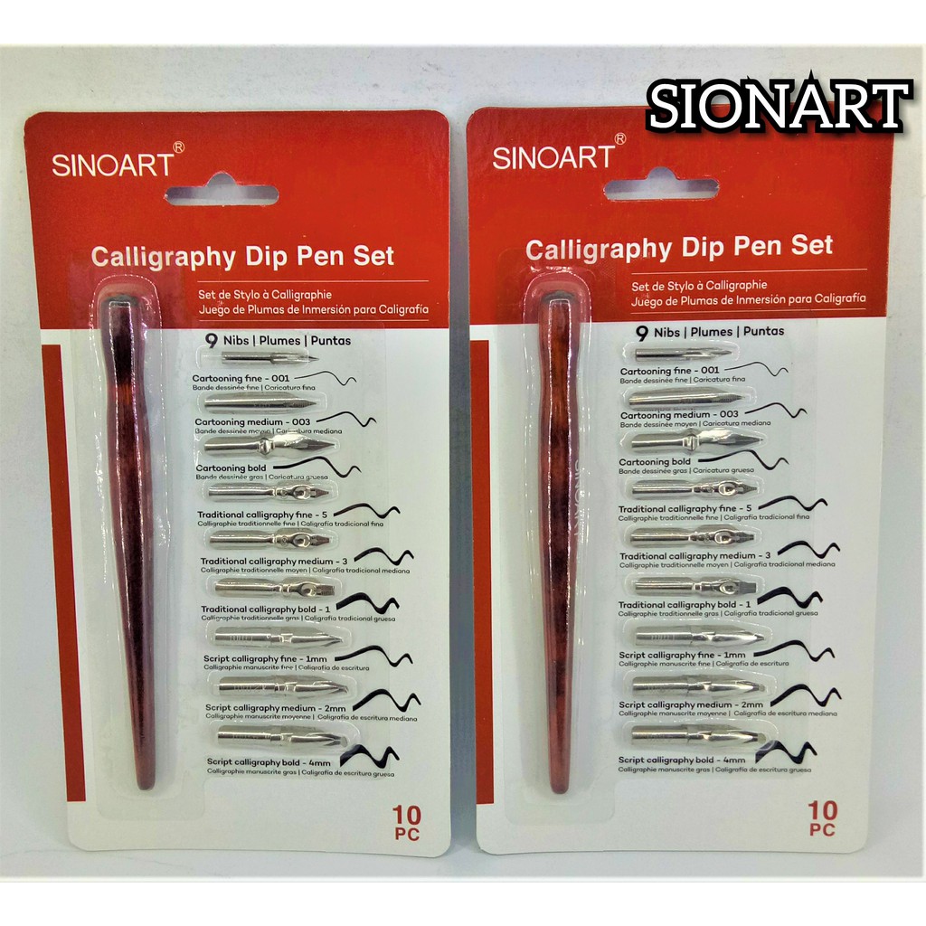 Jual Pena Kaligrafi Sinoart Calligraphy Dip Pen Set Shopee Indonesia
