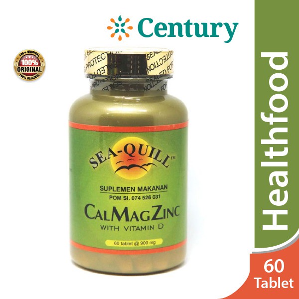 Jual SEA QUILL CAL MAG ZINC 60 TABLET / VITAMIN TULANG / OSTEOPOROSIS