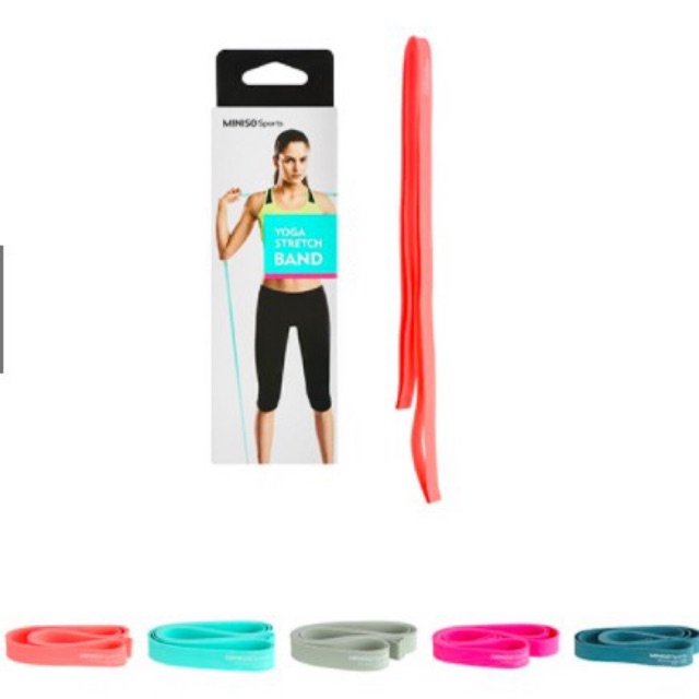 Jual Miniso Yoga stretch Band / Resistance band / Strength Training