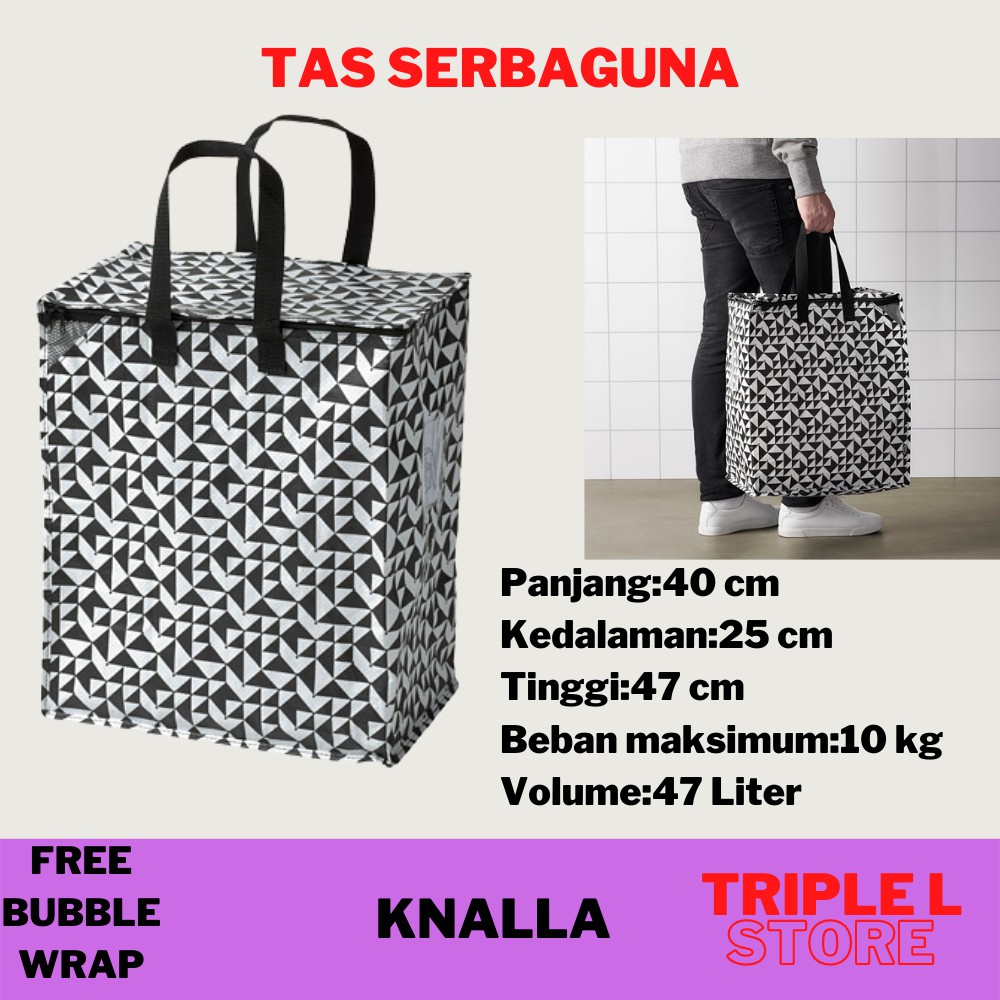 Jual Tas Serbaguna Tempat Penyimpanan Tas Belanja Laundry Bag IKEA