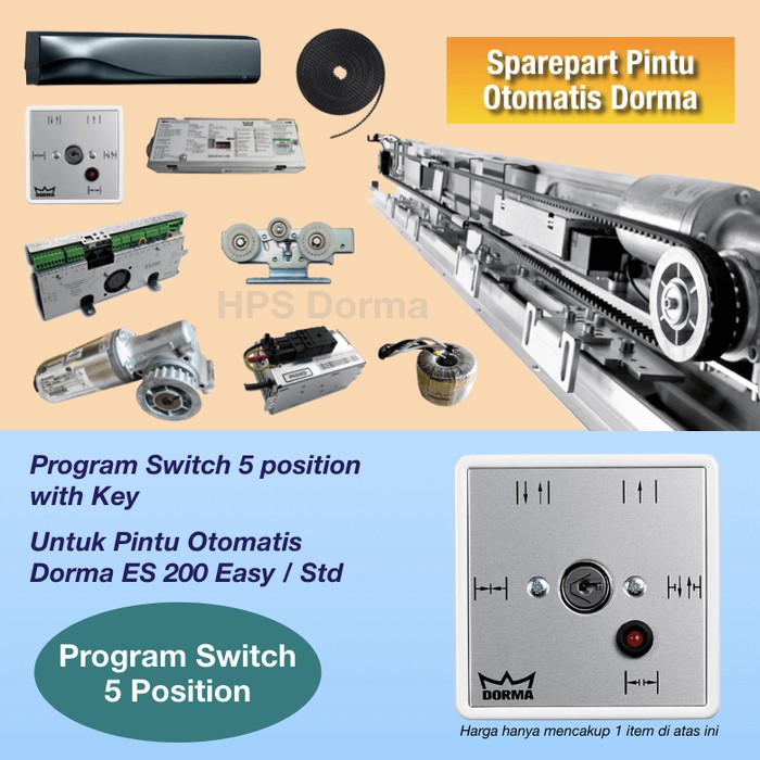 Jual Program Switch 5 Position ES 200 (Sparepart Pintu Otomatis Dorma