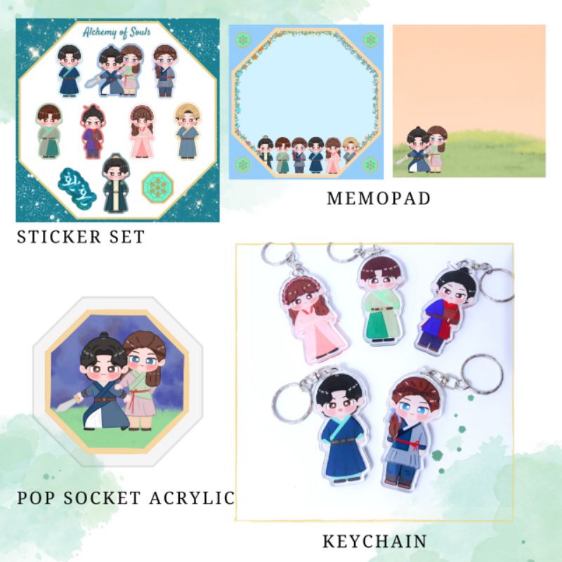 Jual ALCHEMY OF SOULS KDRAMA MERCHANDISE STIKER MEMOPAD KDRAMA
