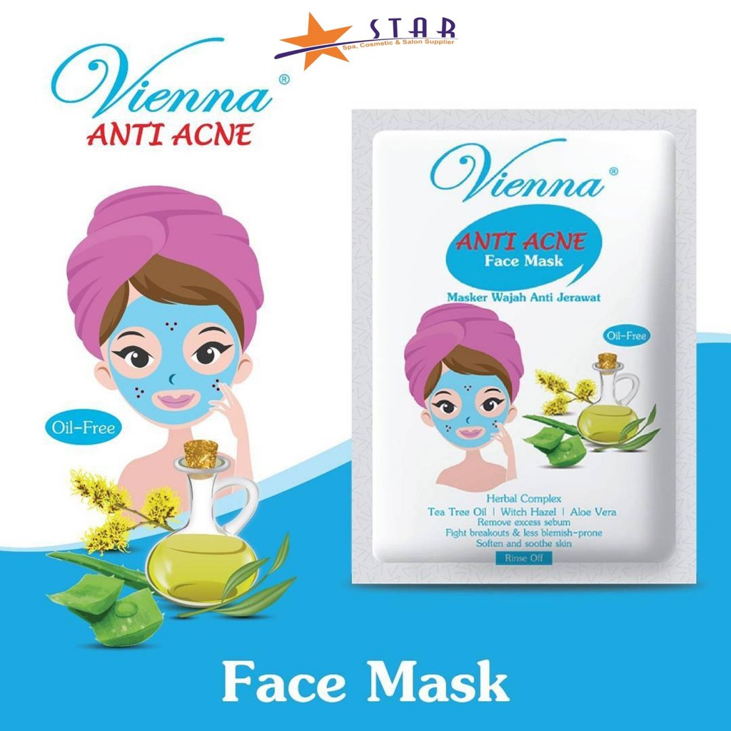 Jual STAR Vienna Anti Acne Face Mask 15ml / Masker Jerawat Shopee