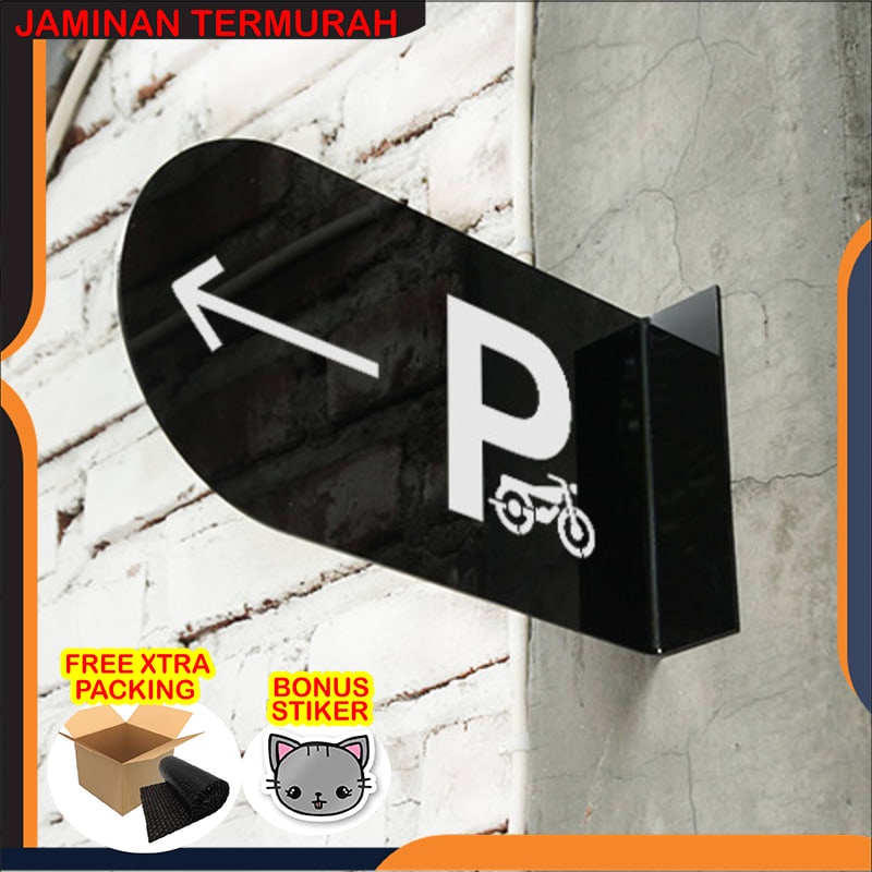 Jual Promo Wall Decor Pop Up Wayfinding Sign Parkir Motor Keren