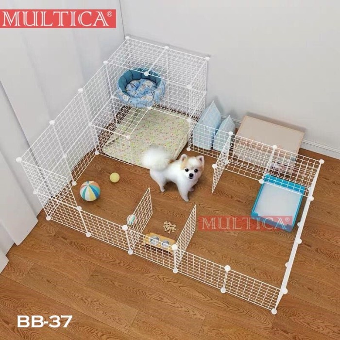 Jual Multica Pets House Kandang Kelinci Anjing Kucing DIY Besi Rumah