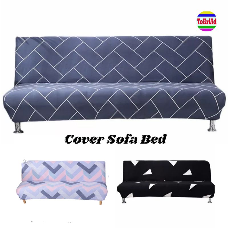 Jual COVER SOFA BED motif cantik sarung kursi sofa bed bahan kain