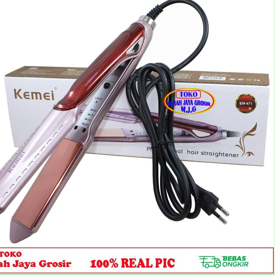 Jual Update Catok Rambut Kemei KM471 Profesional Hair Straightener