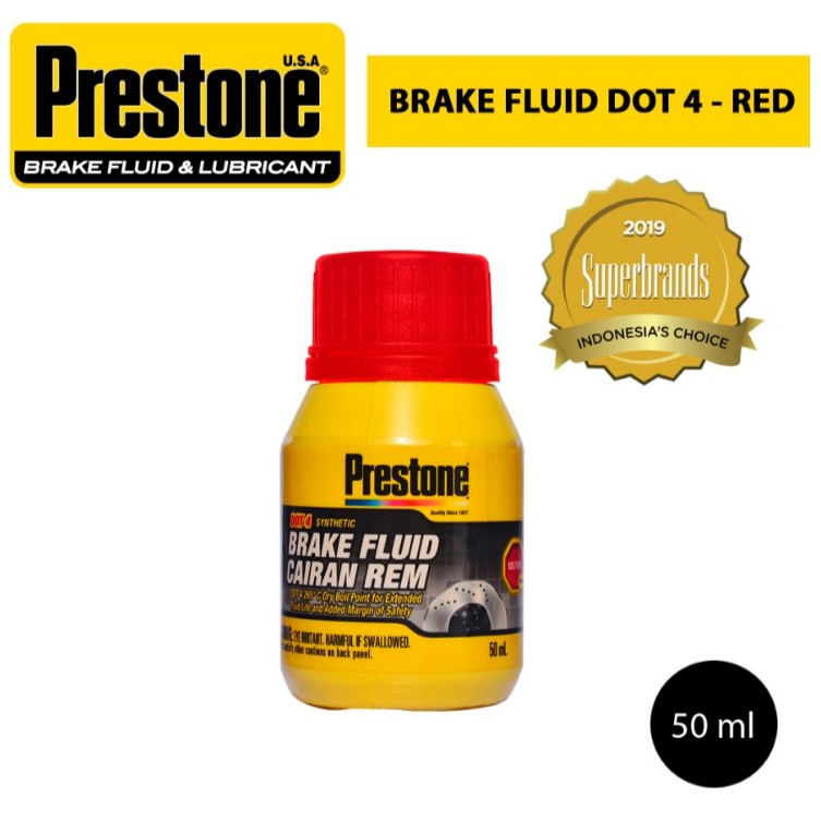 Jual Prestone Minyak Rem Dot 4, 50 ml, Brake Fluid Shopee Indonesia