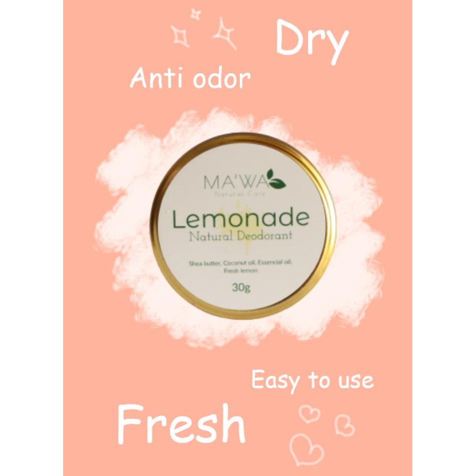 Jual Natural Deodorant tanpa aluminium, bebas bahan kimia Shopee Indonesia
