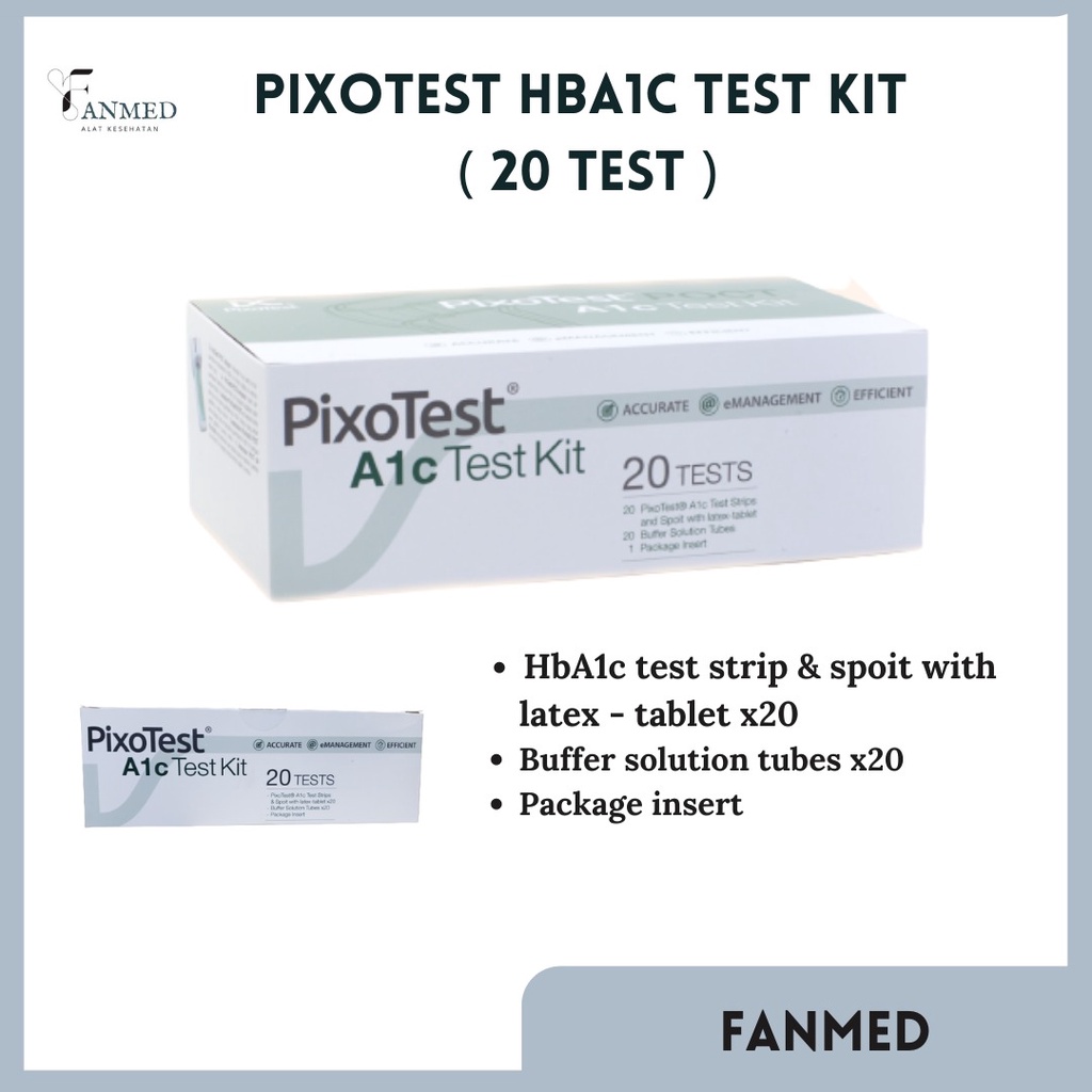 Jual Pixotest HbA1c Kit 20 tests Pixotest A1c test Kit GEA Shopee Indonesia