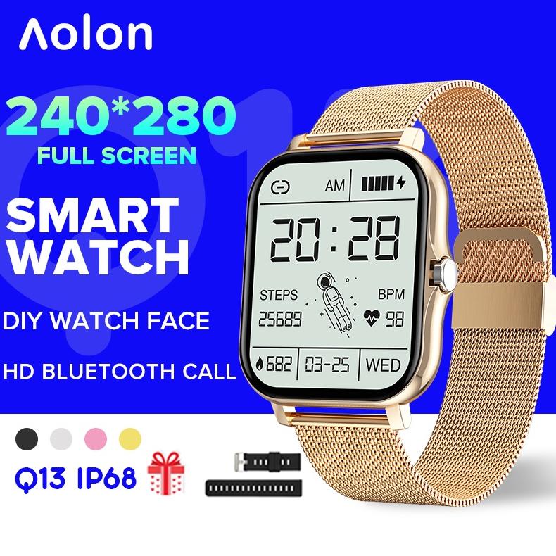 Jual Aolon Q13 Smart Watch Diy Watchface Men Women Sport Tracker Heart