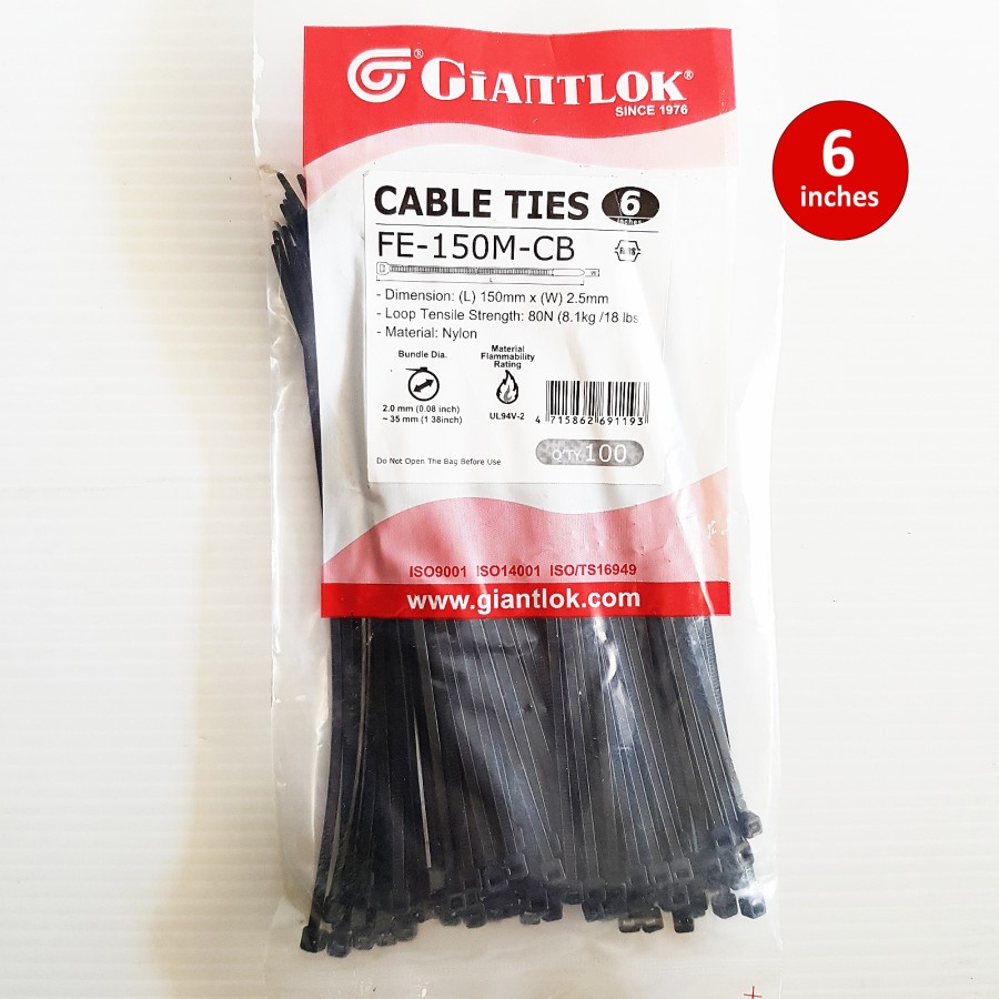 Jual Cable Ties Giantlok 15 CM Kabel Ties 150mm x 2.5mm Shopee