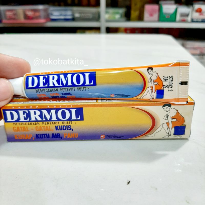 Jual [1TUBE] DERMOL CREAM / MENGOBATI PENYAKIT KULIT PANU KADAS KUDIS