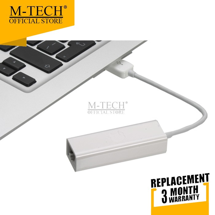 Jual USB LAN Cable CARD ADAPTER /Type C to Adapter RJ45 MTech