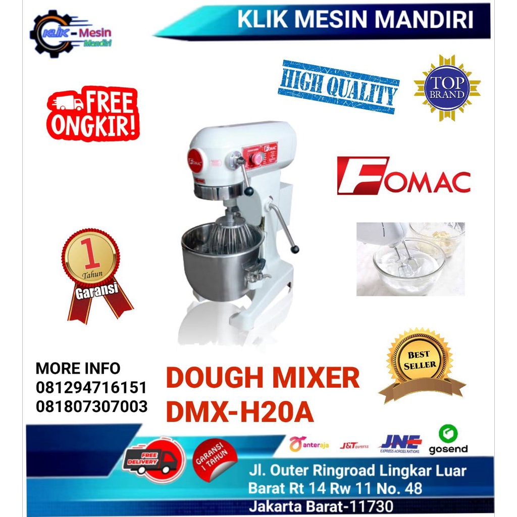 Jual Dough Mixer Mesin Pengaduk Adonan 20 Liter DMXH20A