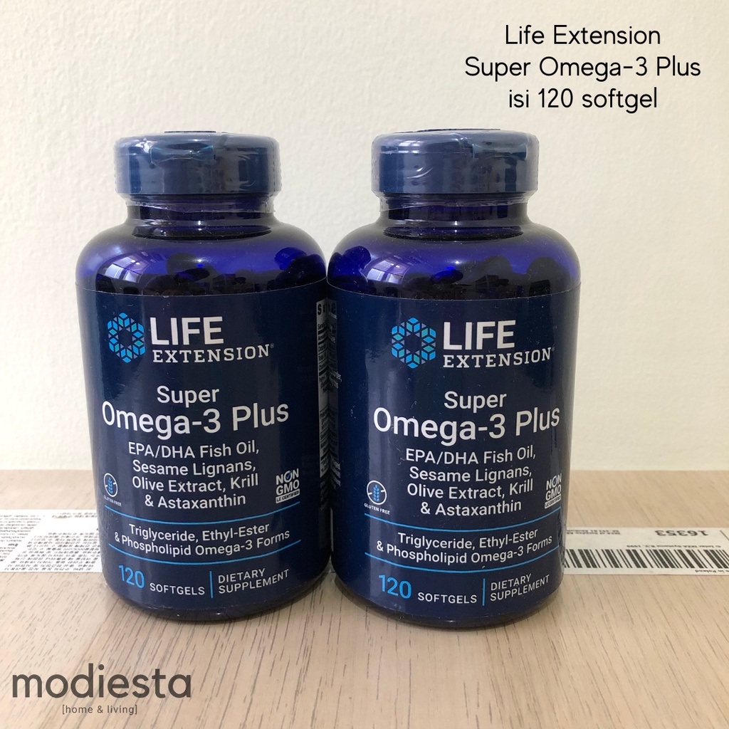 Jual Life Extension Super Omega3 Plus EPA/DHA Fish Oil 120 Softgels