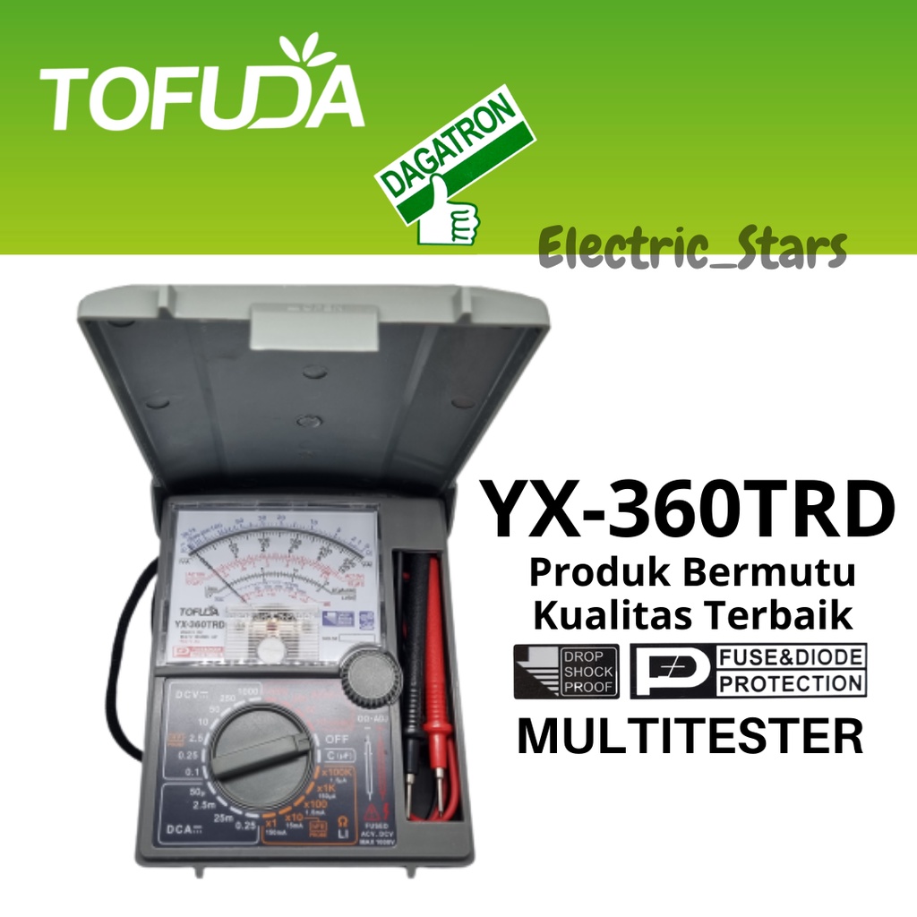 Jual Multimeter TOFUDA Model HELES YX 360 TRD Multitester Avometer