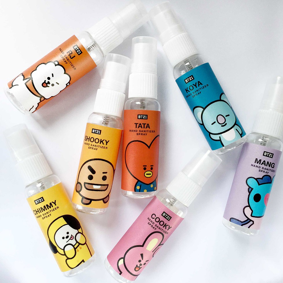 Jual BT21 BTS Hand Sanitizer Spray 30ml Shopee Indonesia