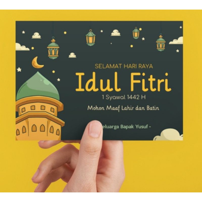 Jual Kartu Ucapan Lebaran atau Idul Fitri (40 lembar) Shopee Indonesia