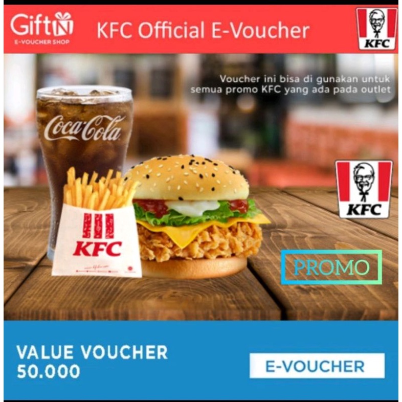 Jual voucher KFC GIFT IN Shopee Indonesia