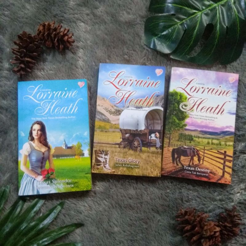 Jual Buku Preloved Texas Trilogy by Lorraine Heath (Set Komplit