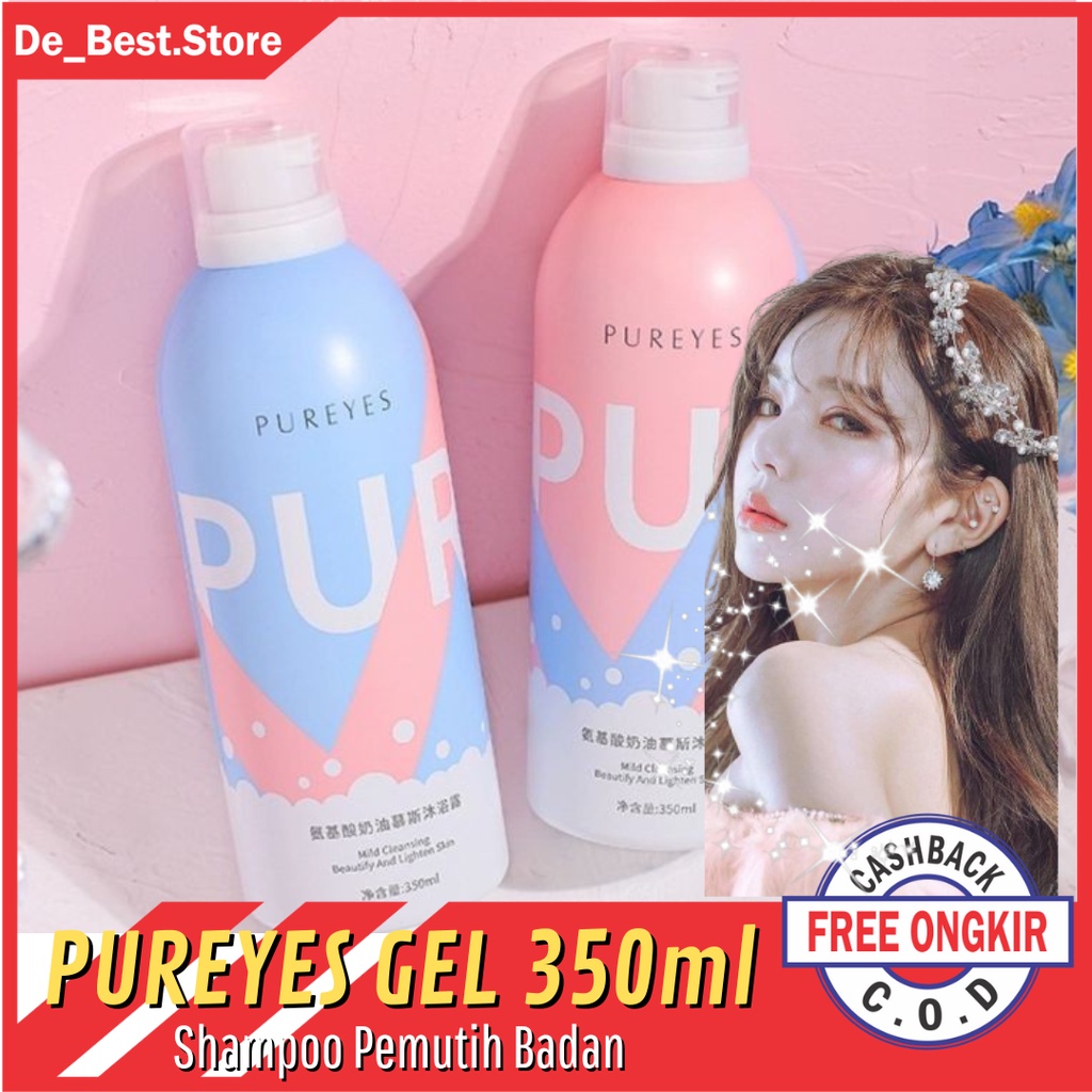 Jual Pureyes Whitening Foam Gel Shower 350ml Shampoo Sabun Mandi