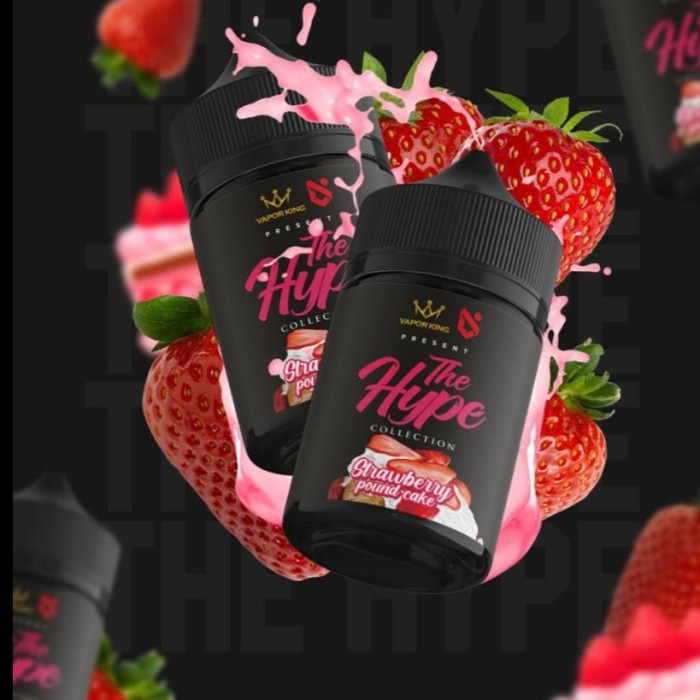 Jual THE HYPE STRAWBERRY POUNDCAKE 60ML BY VAPORKING ELIQUID VAPORIZER