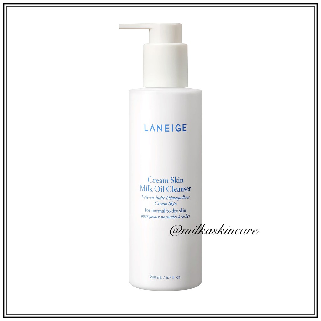 Jual LANEIGE CREAM SKIN MILK OIL CLEANSER 200ML Shopee Indonesia
