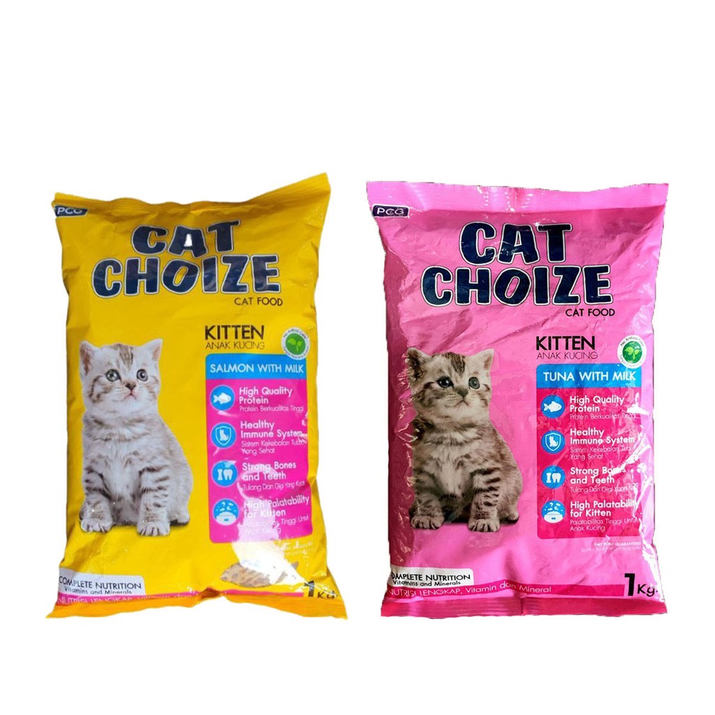 Jual CAT CHOIZE Kitten adult 800 1kg Kitten Salmon Kitten Tuna Makanan