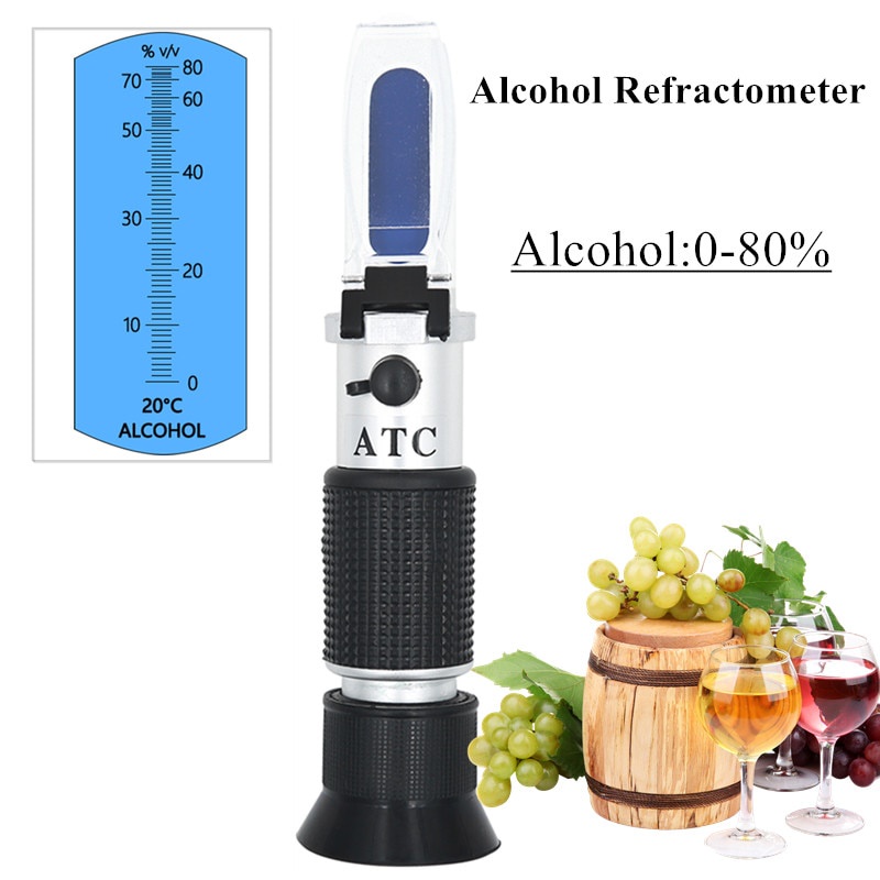 Jual Produk PreOrder Handheld alcohol Refractometer liquor tester