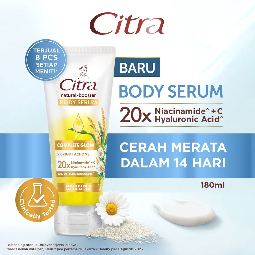 Jual Citra Natural Booster Body Serum Complete Glow with 20X