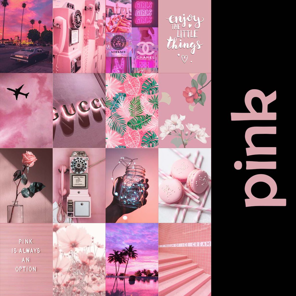 Jual 16 PCS POSTER DINDING AESTHETIC TUMBLR WALL COLLAGE ART PAJANGAN HIASAN BISA CUSTOM UKURAN