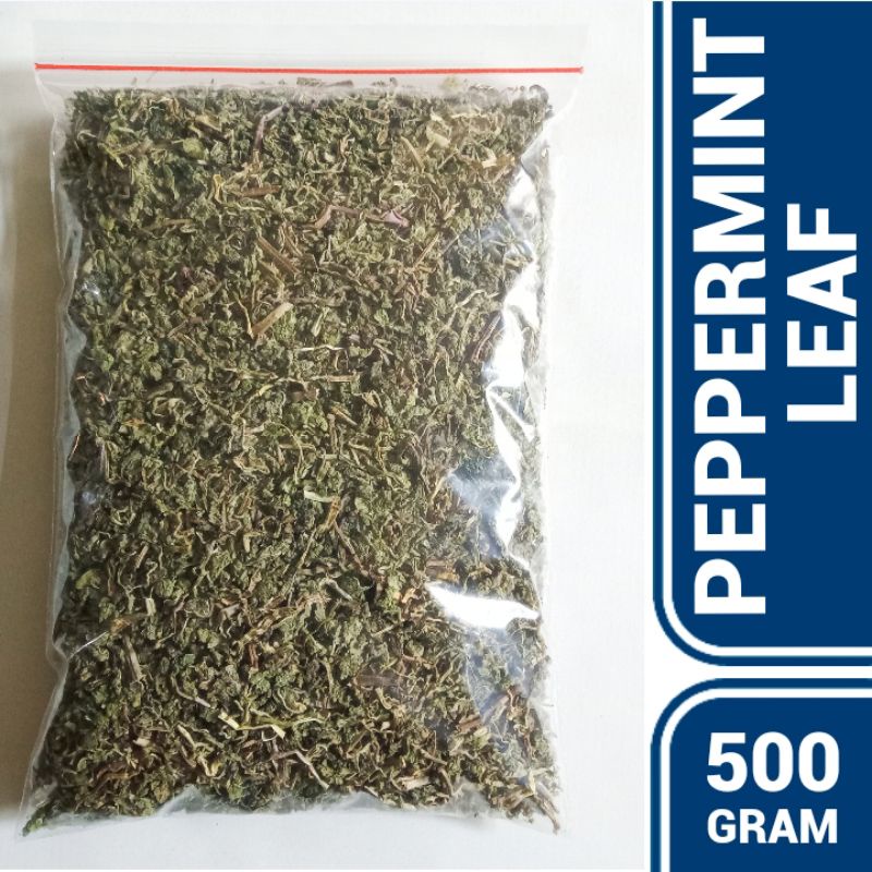 Jual Dried Peppermint Leaf Granules / Teh Daun Mint Kering 500 Gram