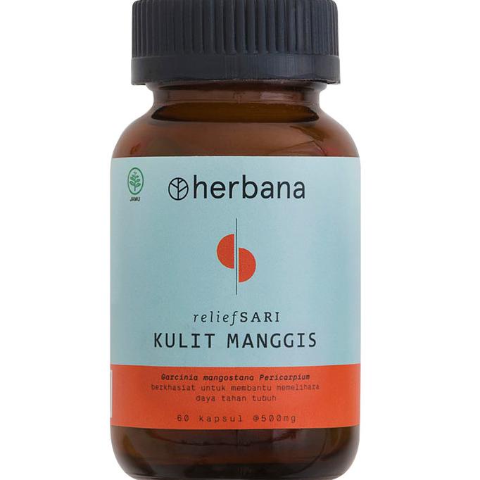 Jual HERBANA RELIEF SARI KULIT MANGGIS 60 KAPSUL 500MG mangosteen