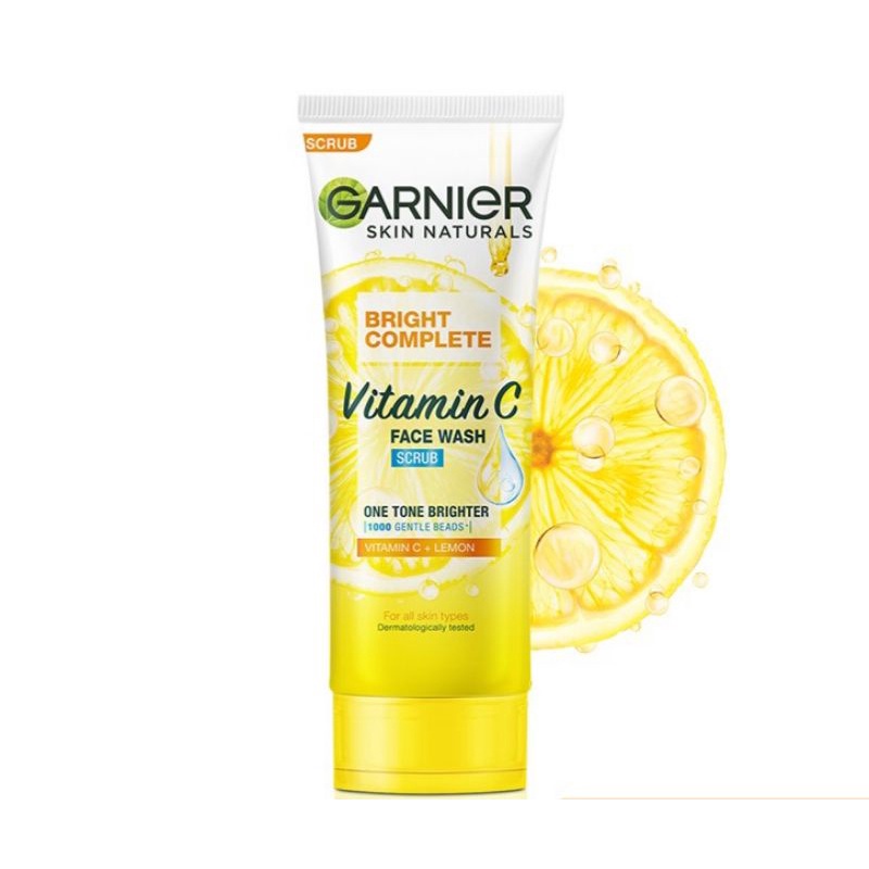 Jual Garnier Bright Complete Vitamin C Face Wash Brightening Cleanser