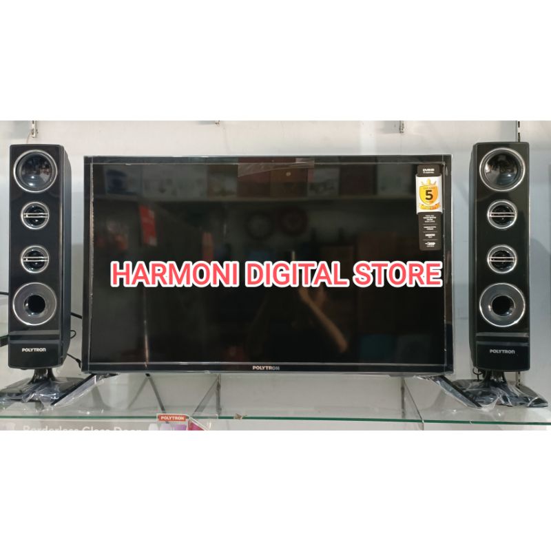 Jual TV POLYTRON SPEAKER TOWER CINEMAX 32 INCH PLD 32TV (KHUSUS KENDARI