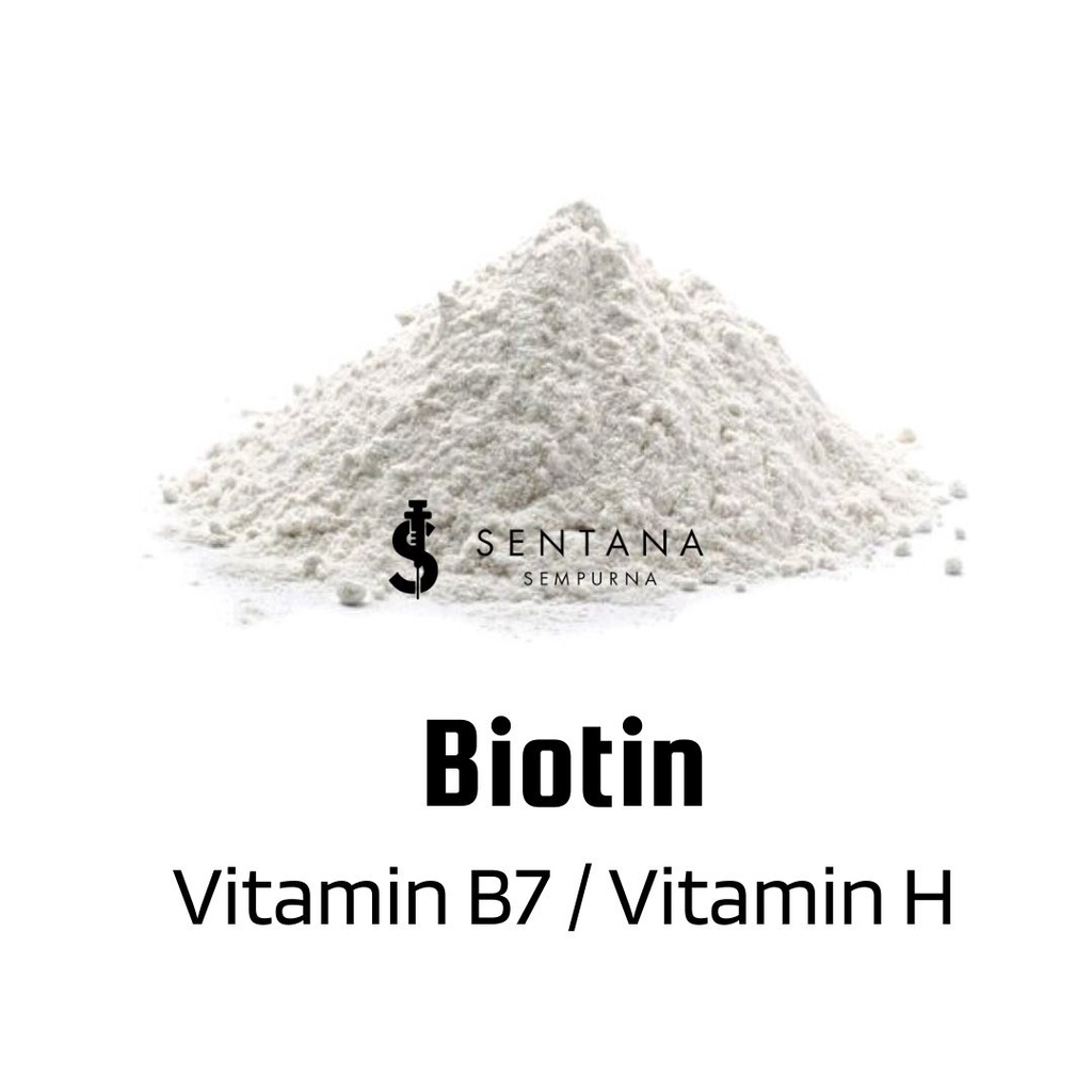 Jual Biotin 1 gram / Vitamin B7 / Vitamin H / Bahan perawatan kulit dan