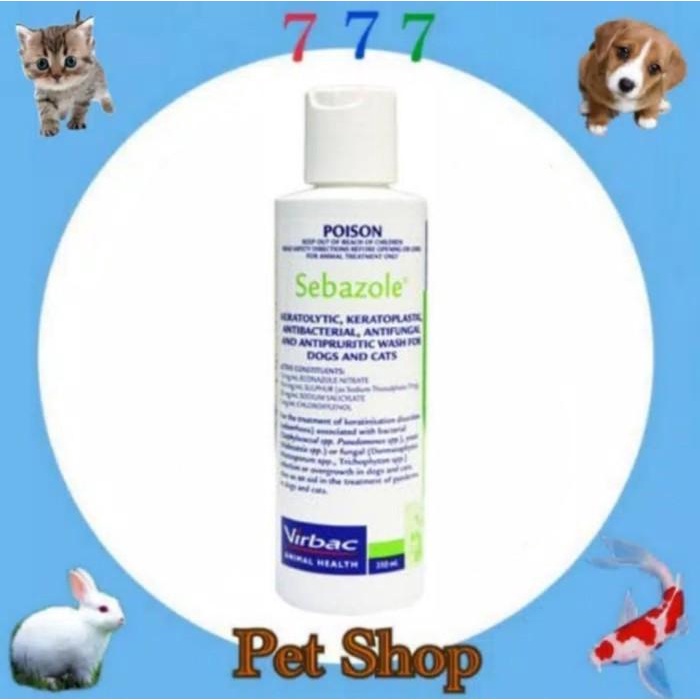 Jual Shampoo Virbac Sebazole Shampoo Jamur Untuk Anjing Kucing 250Ml