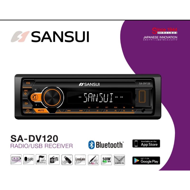 Jual 1din Sansui MP3 USB AUX RADIO FM BT Shopee Indonesia