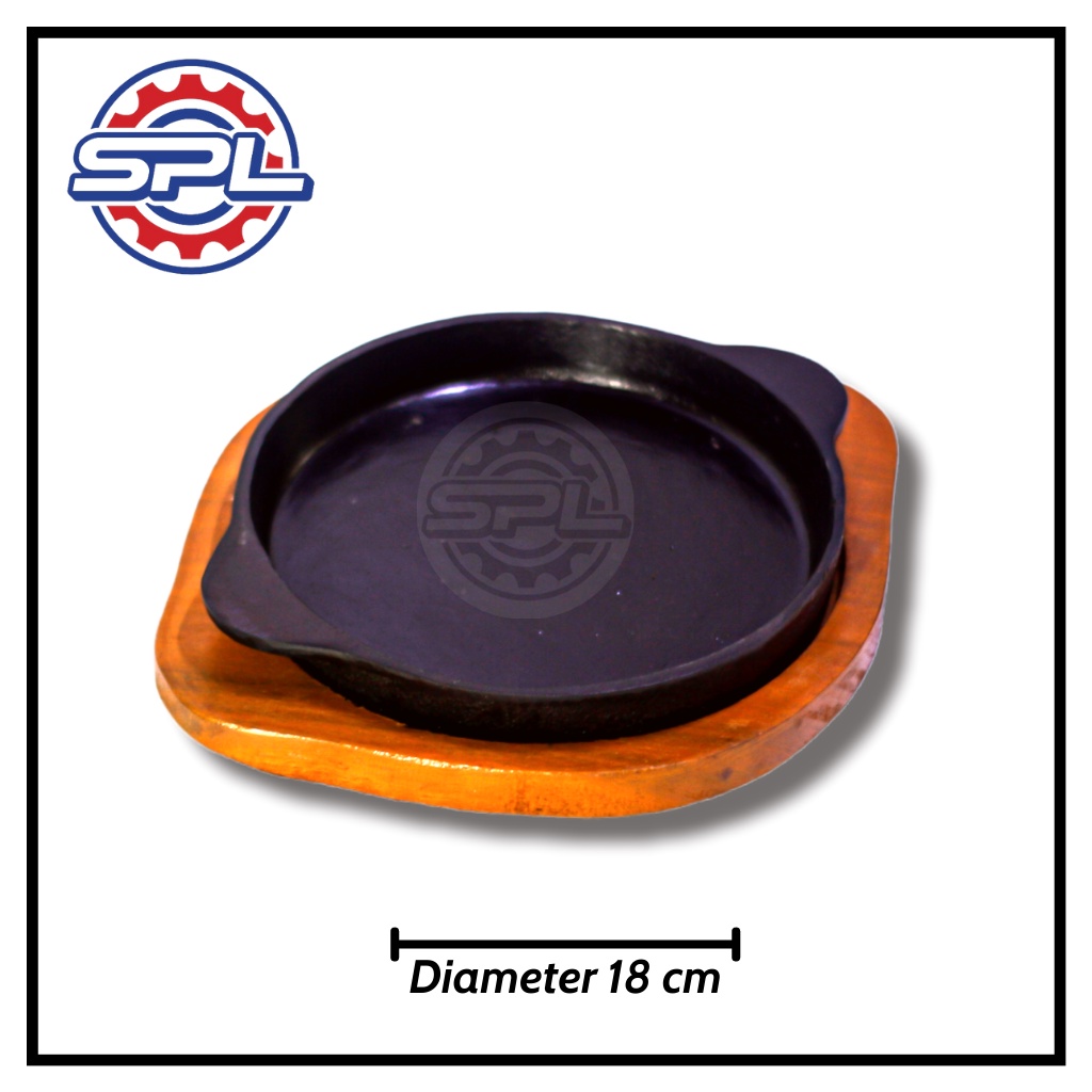 Jual HOT PLATE STEAK BULAT 18CM / PIRING STEAK Shopee Indonesia